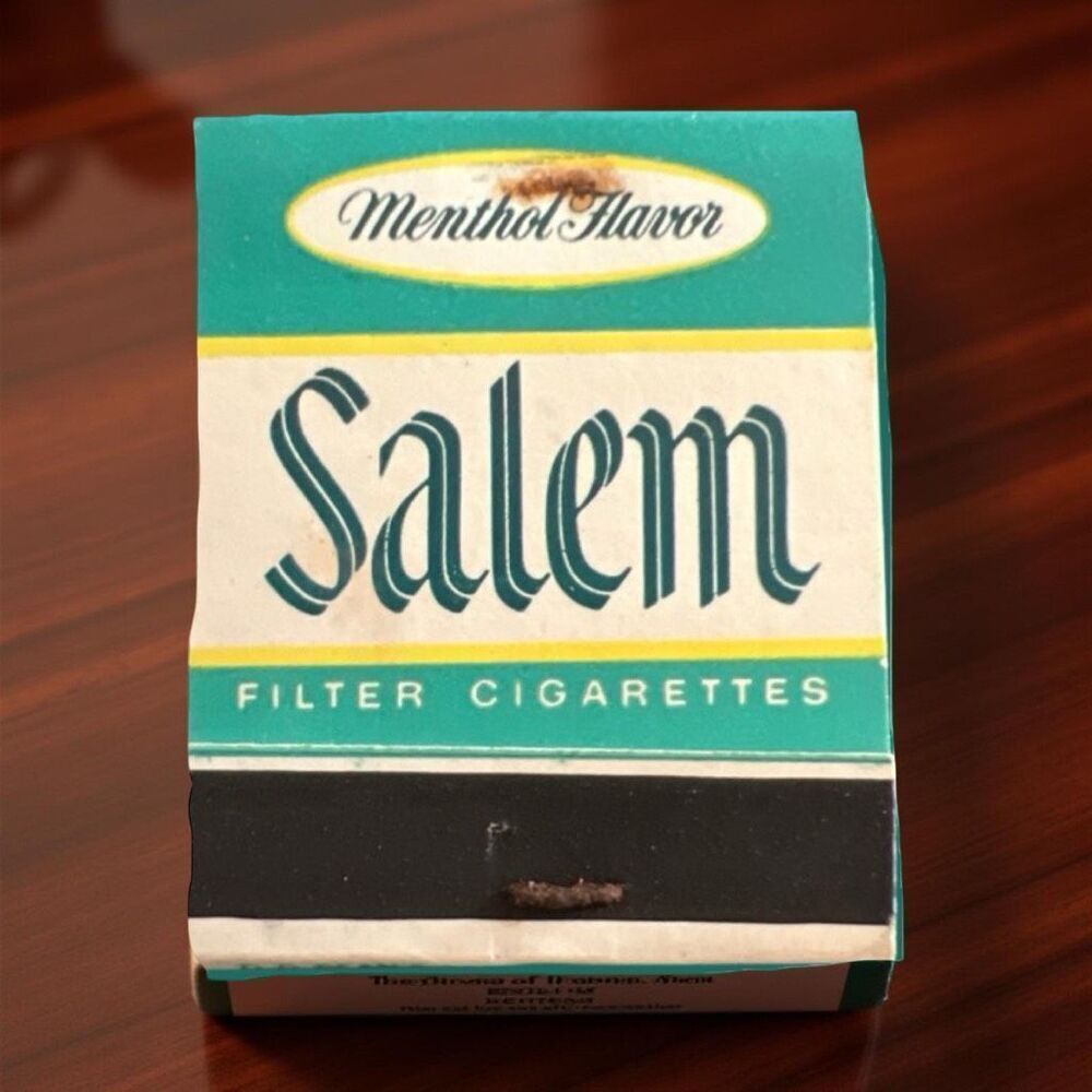 Vintage Salam Menthol Filtered Cigarettes Matchbook Unstruck